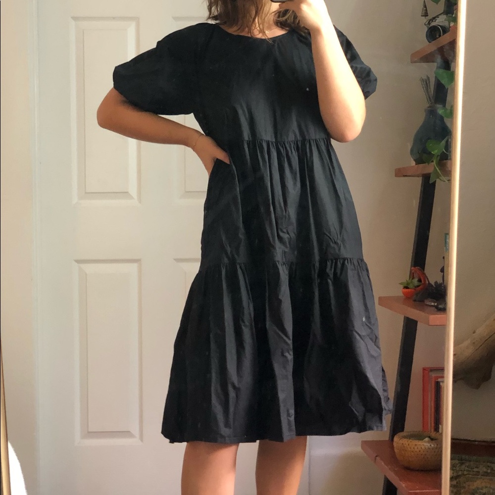Everlane Tiered Cotton Smock Dress